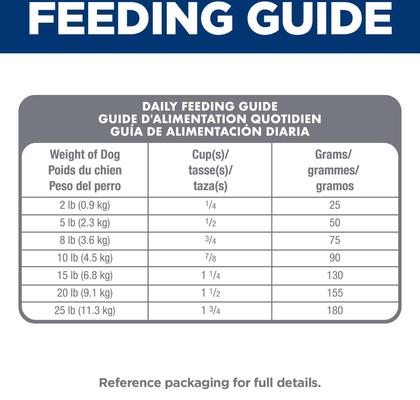Show full view: Hill's Science Diet Adult Sensitive Stomach & Sensitive Skin Small Breed & Mini Breed Chicken Recipe Dry Dog Food, 4-lb bag slide 10 of 13