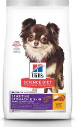 Hill's Science Diet Adult Sensitive Stomach & Skin Small & Mini Breed Chicken Recipe Dry Food, 15-lb bag + Tender Turkey & Rice Stew Canned Dog Food slide 2 of 7