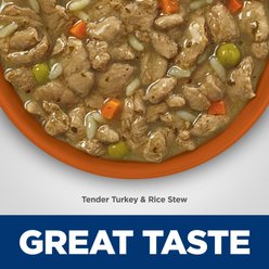 Hill's Science Diet Adult Sensitive Stomach & Skin Tender Turkey & Rice Stew Canned Dog Food, 12.5-oz, case of 24 slide 2 of 9