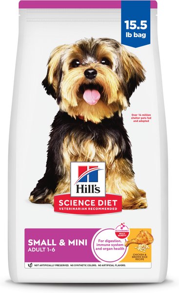 Hill's Science Diet Adult Small Paws Chicken Meal & Rice Recipe Dog Food
