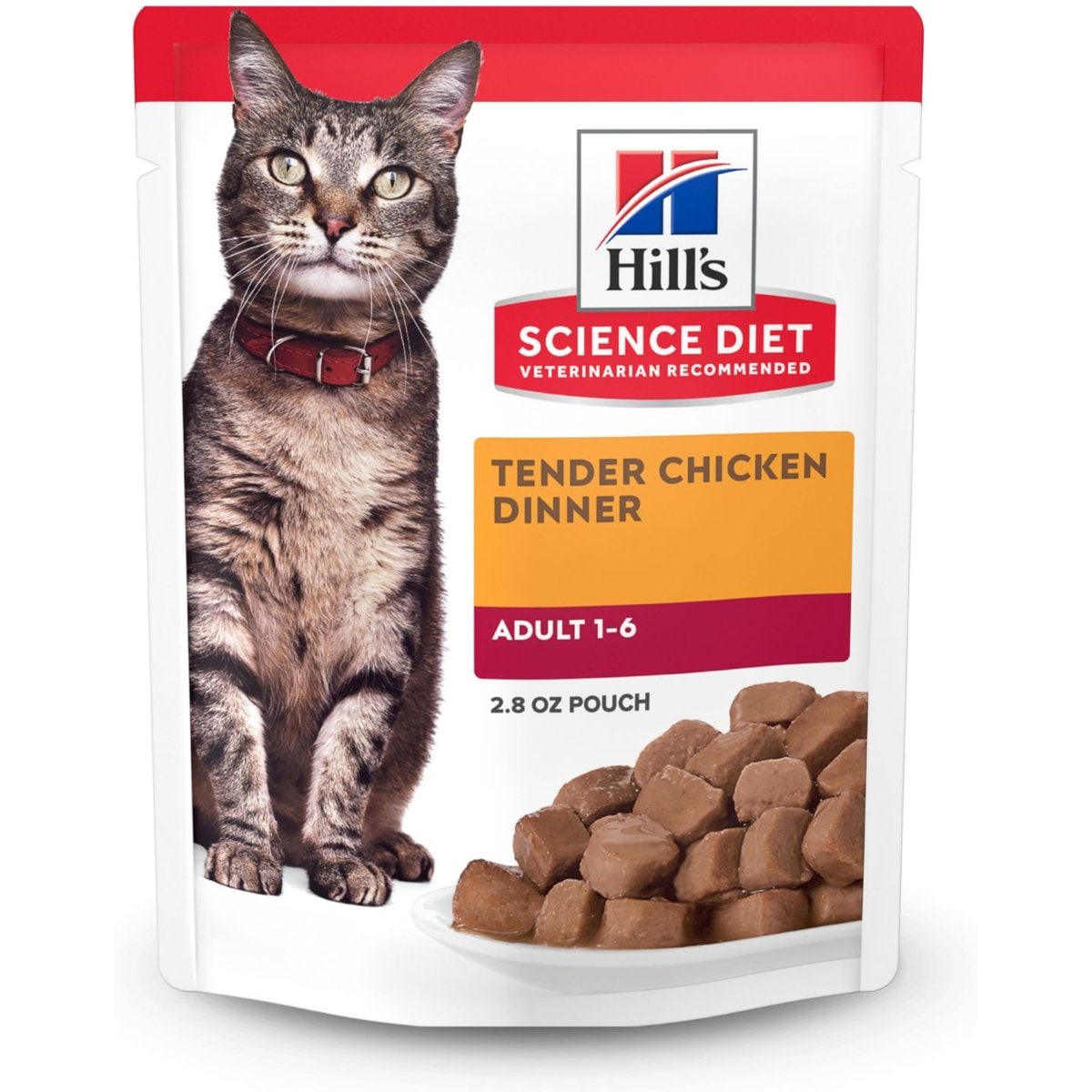 Hill's Science Diet Adult Tender Chicken Recipe Cat Food, 2.8-oz pouch, case of 24