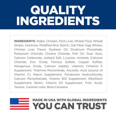 Show full view: Hill's Science Diet Adult Tender Chicken Recipe Cat Food, 2.8-oz pouch, case of 24 slide 7 of 12