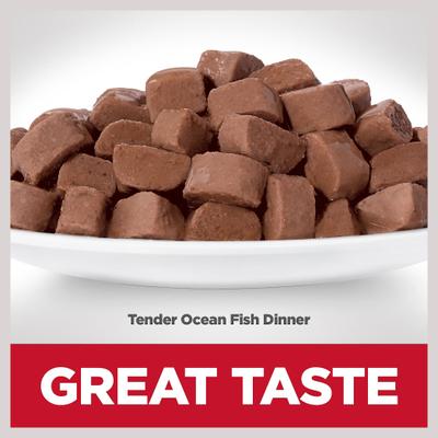 Show full view: Hill's Science Diet Adult Tender Ocean Fish Recipe Cat Food, 2.8-oz pouch, case of 24 slide 5 of 12