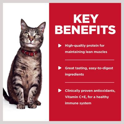 Show full view: Hill's Science Diet Adult Turkey & Liver Casserole Recipe Cat Food, 2.8-oz pouch, case of 24 slide 6 of 12