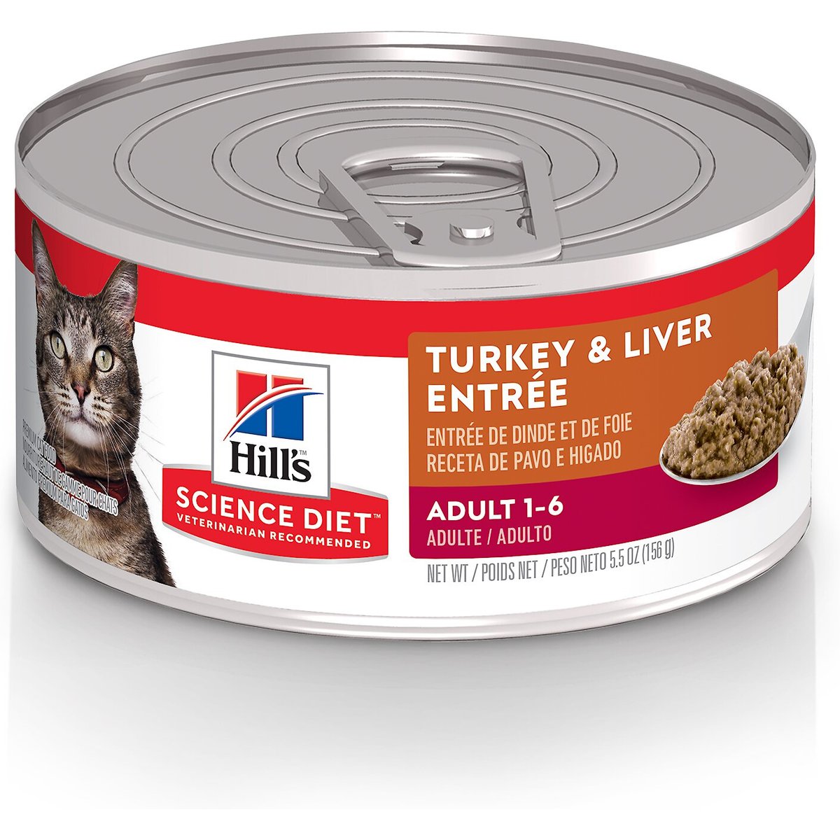Hill's Science Diet Turkey & Giblets Canned Cat Food, 5.5-oz, 24 ct