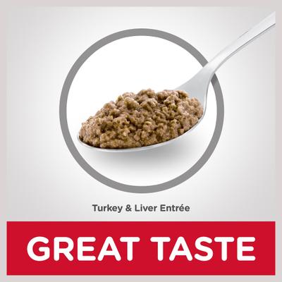 Show full view: Hill's Science Diet Adult Turkey & Liver Entree Wet Cat Food, 5.5-oz can, case of 24 slide 7 of 13