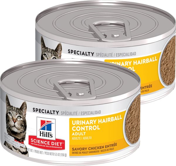 Hill's® Science Diet® Adult Urinary Hairball Control Savory Chicken Entrée Wet Cat Food