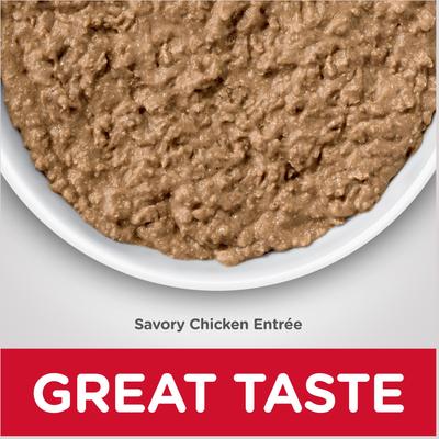 Show full view: Hill's Science Diet Adult Urinary Hairball Control Savory Chicken Entree Canned Cat Food, 5.5-oz can, bundle of 48 slide 5 of 13