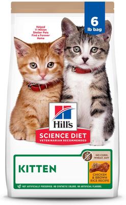 HILL'S SCIENCE DIET Kitten Chicken Brown Rice Recipe No Corn