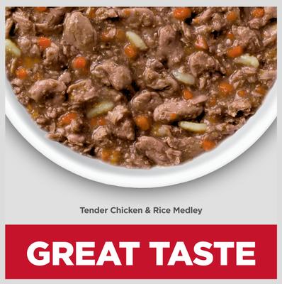 Show full view: Hill's Science Diet Kitten Healthy Cuisine Tender Chicken & Rice Medley Wet Cat Food, 2.8-oz can, case of 24 slide 4 of 14