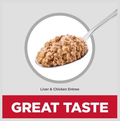 Show full view: Hill's Science Diet Kitten Liver & Chicken Entree Wet Cat Food, 5.5-oz can, case of 24 slide 7 of 14