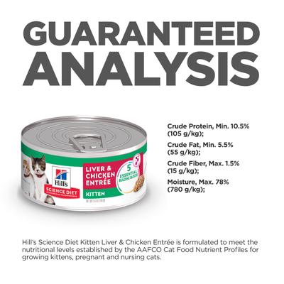 Hill's Science Diet Kitten Liver & Chicken Entree Wet Cat Food