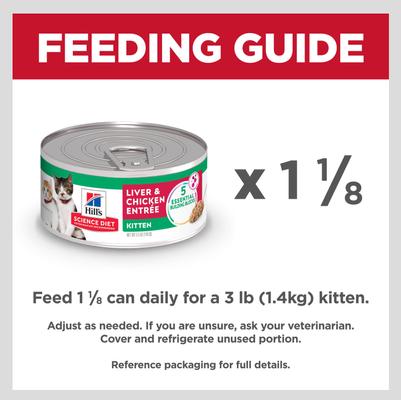Hill's Science Diet Kitten Liver & Chicken Entree Wet Cat Food