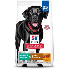 Hill's Science Diet Perfect Weight & Joint Support Chicken Flavored Large Breed Adult Dry Dog Food, 25-lb bag