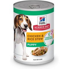 Hill's Science Diet Puppy Chicken & Rice Stew Recipe Wet Dog Food, 12.5-oz can, case of 12