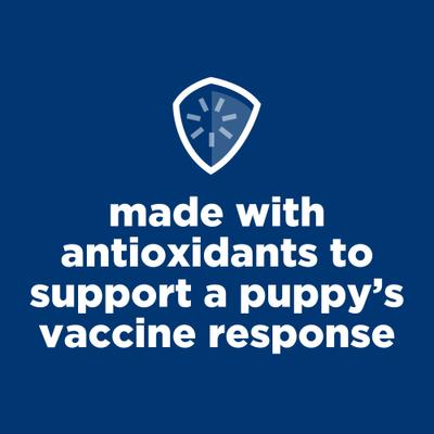 Show full view: Hill's Science Diet Puppy Savory Stew with Chicken & Vegetables Wet Dog Food, 12.8-oz can, case of 12 slide 3 of 14
