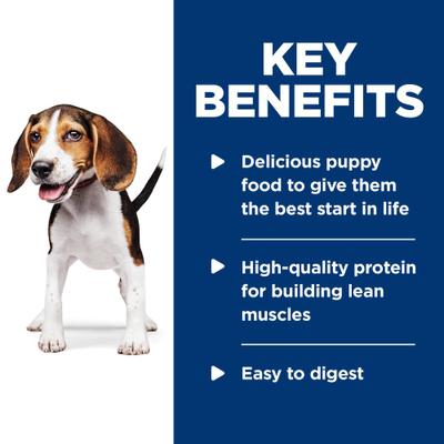 Show full view: Hill's Science Diet Puppy Savory Stew with Chicken & Vegetables Wet Dog Food, 12.8-oz can, case of 12 slide 8 of 14