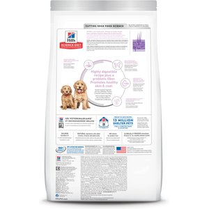 Hill's Science Diet Puppy Sensitive Stomach & Sensitive Skin Salmon & Brown Rice Recipe Dry Dog Food, 13-lb bag