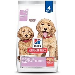 Hill's Science Diet Puppy Sensitive Stomach & Sensitive Skin Salmon & Brown Rice Recipe Dry Dog Food, 4-lb bag