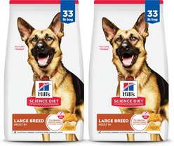 Hill's Science Diet Senior Adult 6+ Large Breed Chicken Meal, Barley & Rice Dry Dog Food, 66-lb bundle