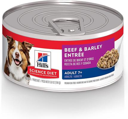 HILL'S SCIENCE DIET Senior Adult 7+ Beef Barley Entree Wet Dog