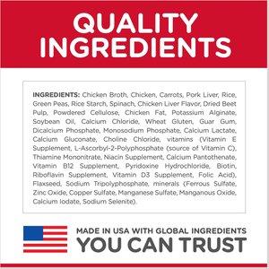 Hill's Science Diet Senior Adult 7+ Healthy Cuisine Roasted Chicken, Carrots & Spinach Stew Canned Dog Food, 12.5-oz, case of 12