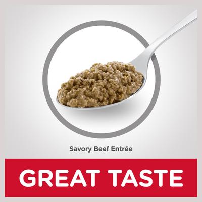 Show full view: Hill's Science Diet Senior Adult 7+ Savory Beef Entree Wet Cat Food, 5.5-oz can, case of 24 slide 7 of 13