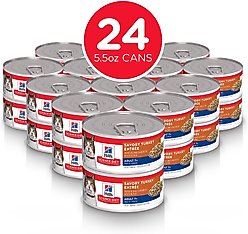 Hill's Science Diet Senior Adult 7+ Savory Turkey Entree Wet Cat Food, 5.5-oz can, case of 24 slide 2 of 9