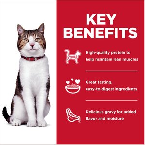 Hill's Science Diet Senior Adult 7+ Tender Dinner Variety Pack Cat Food, 2.8-oz pouch, case of 12