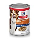 Hill's Science Diet Senior Adult 7+ Turkey & Barley Entree Wet Dog Food, 13-oz can, case of 12