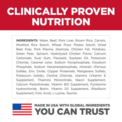 Show full view: Hill's Science Diet Small Paws Savory Chicken & Vegetable Stew + Beef & Vegetable Stew Dog Food Trays slide 4 of 10