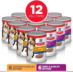 Hill's Science Diet Variety Pack Senior 7+ Wet Dog Food, 13-oz can, case of 12 slide 2 of 9
