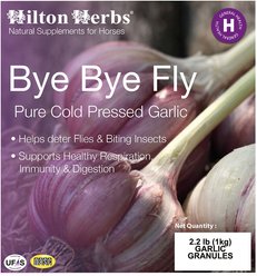 Hilton Herbs Bye Bye Fly Garlic Granules Horse Supplement, 2.2-lb tub slide 2 of 3