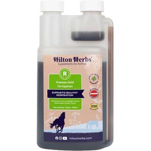 Hilton Herbs Freeway Gold Respiration Support Liquid Horse Supplement, 1.05-pint bottle