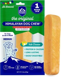 Himalayan Dog Chew Medium Natural Cheese Dog Treats, 1 count