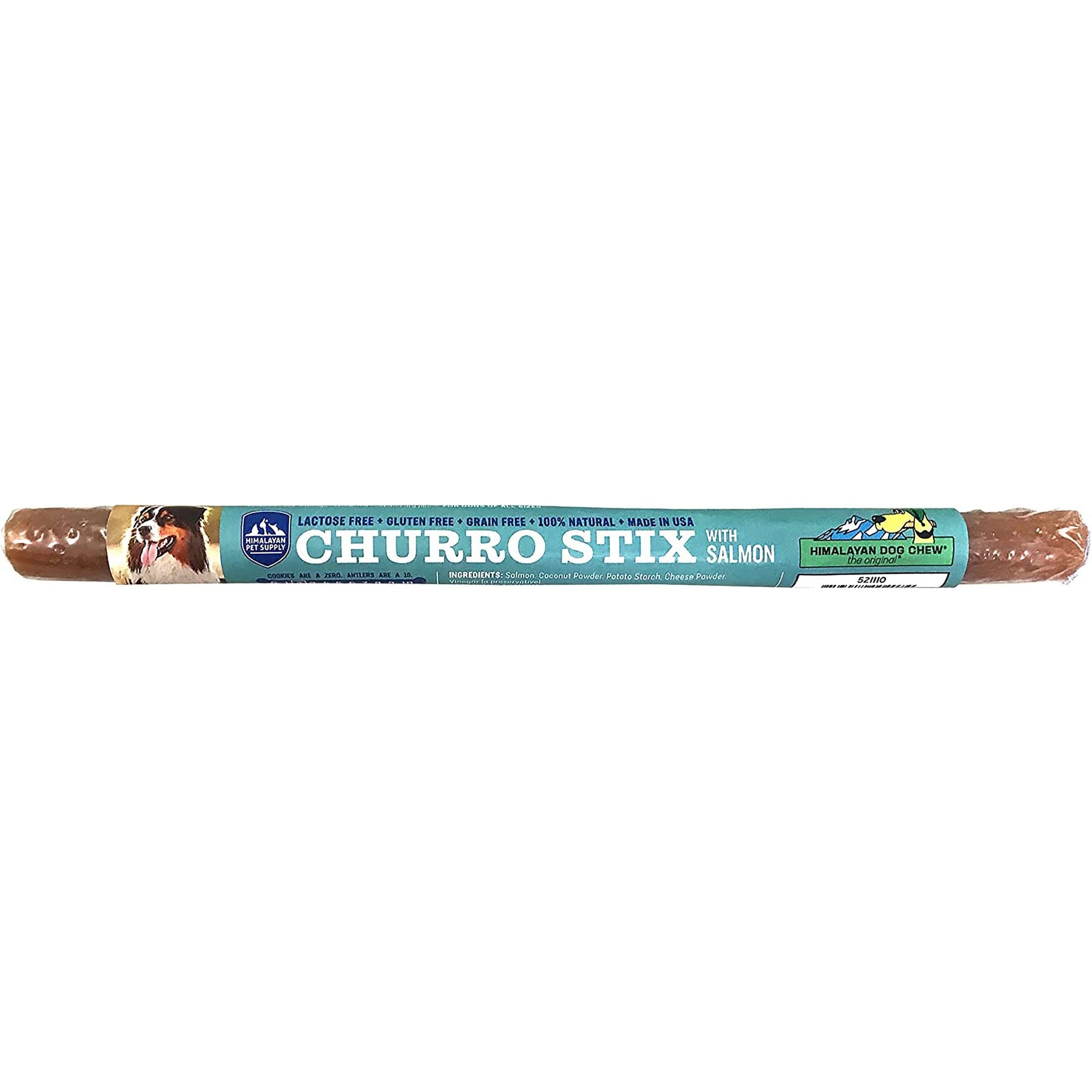 Himalayan Dog Chew 10-in Churro Salmon Dog Treats, 12 count