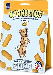 Himalayan Pet Supply Barkeetos Grain-Free Cheese Crunchy Dog Treats, 3-oz bag