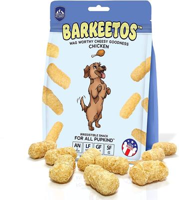 Show full view: Himalayan Pet Supply Barkeetos Grain-Free Chicken Crunchy Dog Treats, 3-oz bag slide 4 of 7