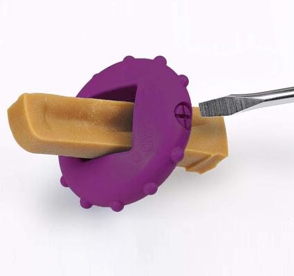 Show full view: Himalayan Pet Supply Bonehead Chew Guardian Chew Smarter & Longer Dog Toy, Purple, Small slide 4 of 9