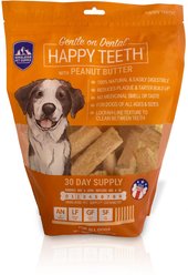 Himalayan Pet Supply Dental Peanut Butter Dog Treats, 30 count