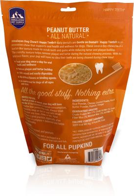 Show full view: Himalayan Pet Supply Dental Peanut Butter Dog Treats, 30 count slide 3 of 6