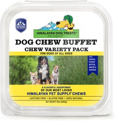 Himalayan Pet Supply Dog Chew Buffet Variety Pack Dog Treats, 32-oz tub