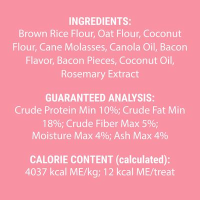 Show full view: Himalayan Pet Supply Grain-Free Bacon Bits Cookies Crunchy Dog Treats, 14-oz bag slide 5 of 6