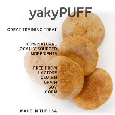 Show full view: Himalayan Pet Supply Grain-Free yakyPUFF Peanut Butter Flavor Dog Treats, 3-oz bag slide 4 of 5