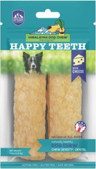 Himalayan Pet Supply Happy Teeth Himalayan Cheese Flavor Dental Dog Treat, 2 piece, Large