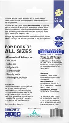 Show full view: Himalayan Pet Supply Happy Teeth Himalayan Cheese Flavor Dental Dog Treat, 2 piece, Large slide 3 of 11