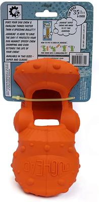 Show full view: Himalayan Pet Supply Jughead Chew Guardian Chew Smarter Chew Longer Dog Toy, Orange, Super slide 3 of 9
