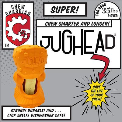 Show full view: Himalayan Pet Supply Jughead Chew Guardian Chew Smarter Chew Longer Dog Toy, Orange, Super slide 4 of 9