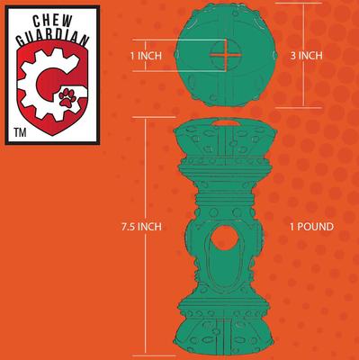 Show full view: Himalayan Pet Supply Jughead Slim Chew Guardian Chew Smarter Chew Longer Dog Toy, Green, Medium slide 4 of 9