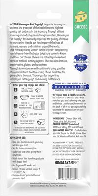 Show full view: Himalayan Pet Supply Medium Natural Cheese Dog Treats, 3 count bundle slide 4 of 11